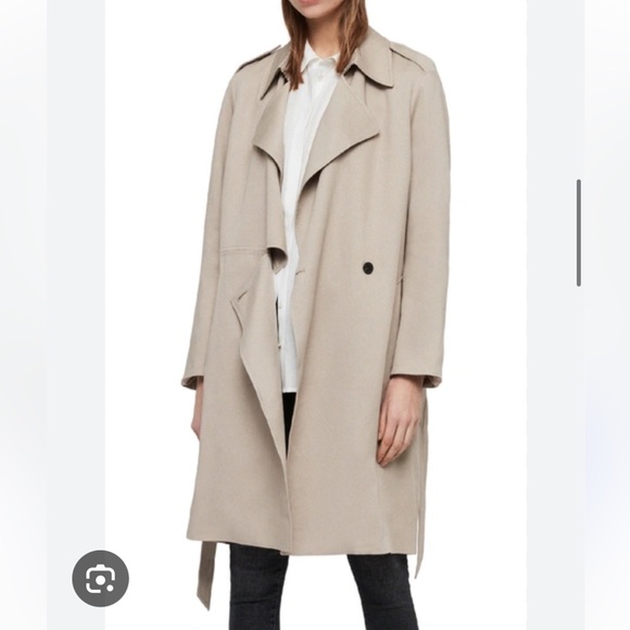 All Saints Lightweight Trench Coat - Picture 1 of 6